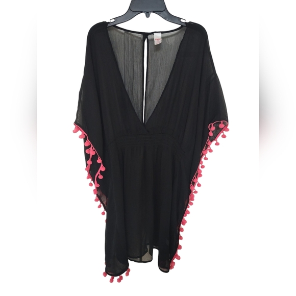NWOT Bongo Women's Swim Cover-Up, M, Black & Pink - Picture 2 of 4